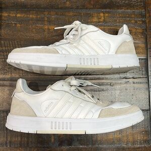 Adidas Courtmaster White court shoes leather and suede good used condition